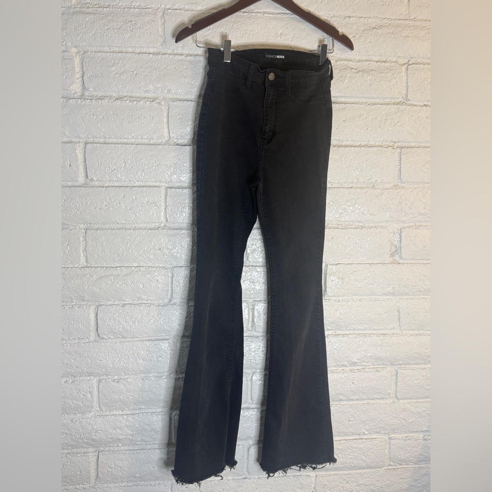 Fashion Nova Black Flare Jeans